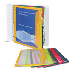 Binder Pocket With Write-On Index Tabs, 9 11/16 x 11