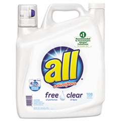 All Free Clear 2x Liquid Laundry Detergent, Unscented,