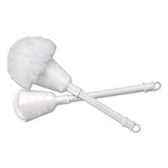 Cone Bowl Mop, 10&quot; Handle, 2&quot; dia. Head, Plastic, White