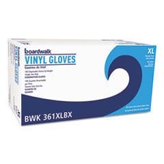 Exam Vinyl Gloves, Clear, X-Large, 3 3/5 mil,