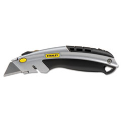 Curved Quick-Change Utility Knife, Stainless Steel