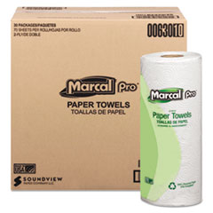 100% Premium Recycled Towels, 2-Ply, 11 x 9, White,