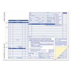 Auto Repair Four-Part Order Form, 8 1/2 x 11, Four-Part