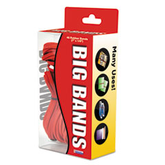 Big Bands Rubber Bands, 7 x 1/8, Red, 48/Pack