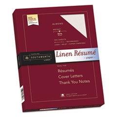 100% Cotton Linen Resume Paper, 32lb, 8 1/2 x 11,