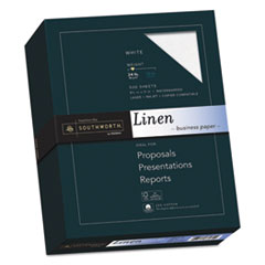 25% Cotton Linen Business Paper, 24lb, 91 Bright, 8 1/2