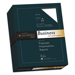 25% Cotton Business Paper, 24lb, 95 Bright, 8 1/2 x 11,