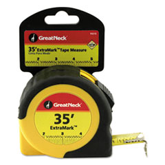ExtraMark Tape Measure, 1&quot; x 35ft, Steel, Yellow/Black