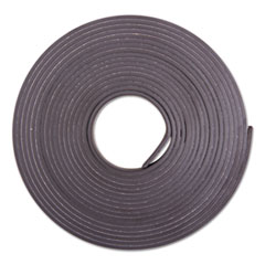 Adhesive-Backed Magnetic Tape, Black, 1/2&quot; x 10ft, Rol
