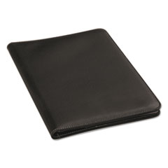 Leather-Look Pad Folio, Inside Flap Pocket w/Card