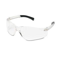 BearKat Safety Glasses, Wraparound, Black Frame/Clear