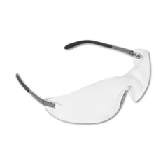 Blackjack Wraparound Safety Glasses, Chrome Plastic