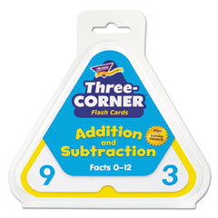 Addition/Subtraction Three-Corner Flash Cards, 6 &amp;