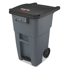 Brute Step-On Rollouts, Square, 50 gal, Gray