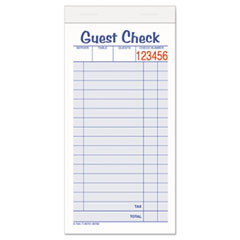 Guest Check Unit Set, Carbonless Duplicate, 6 7/8 x
