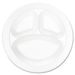 Concorde Foam Plate, Compartmented, 10 1/4&quot; dia,