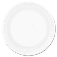 Concorde Foam Plate, 6" dia, White, 1000/Carton