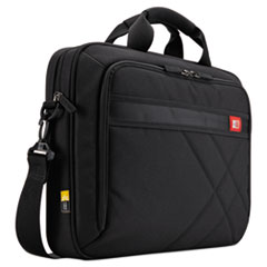Diamond 15.6&quot; Briefcase, 16.1&quot; x 3.1&quot; x 11.4&quot;, Black