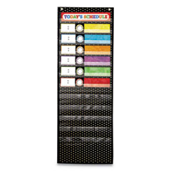 Deluxe Scheduling Pocket Chart, 12 Pockets, 13w x 36h,