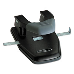 28-Sheet Comfort Handle Steel Two-Hole Punch, 1/4&quot; Holes,