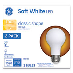 Classic LED Soft White Non-Dim A21, 13W, 2/Pack
