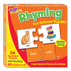 Fun to Know Puzzles, Ages 3 to 9, 24 2-Sided Puzzles