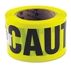 Caution Safety Tape, Non-Adhesive, 3&quot; x 1000 ft