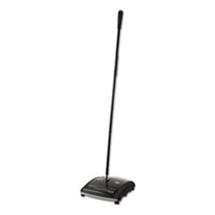 Brushless Mechanical Sweeper, 44&quot; Handle, Black/Yellow