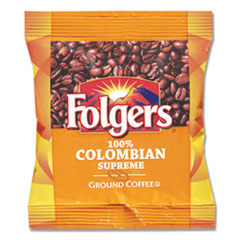Coffee, 100% Colombian, Ground, 1.75oz Fraction Pack,