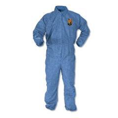 A60 Elastic-Cuff, Ankle &amp;
Back Coveralls, Blue,
2X-Large, 24/Case