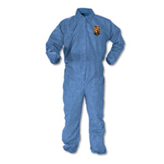 A60 Elastic-Cuff, Ankle &amp; Back Coveralls, Blue, Large,