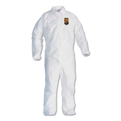 A40 Elastic-Cuff and Ankles Coveralls, 3X-Large, White,