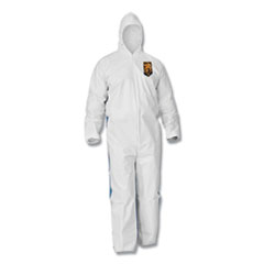 A35 Coveralls, Hooded, Large, White, 25/Carton