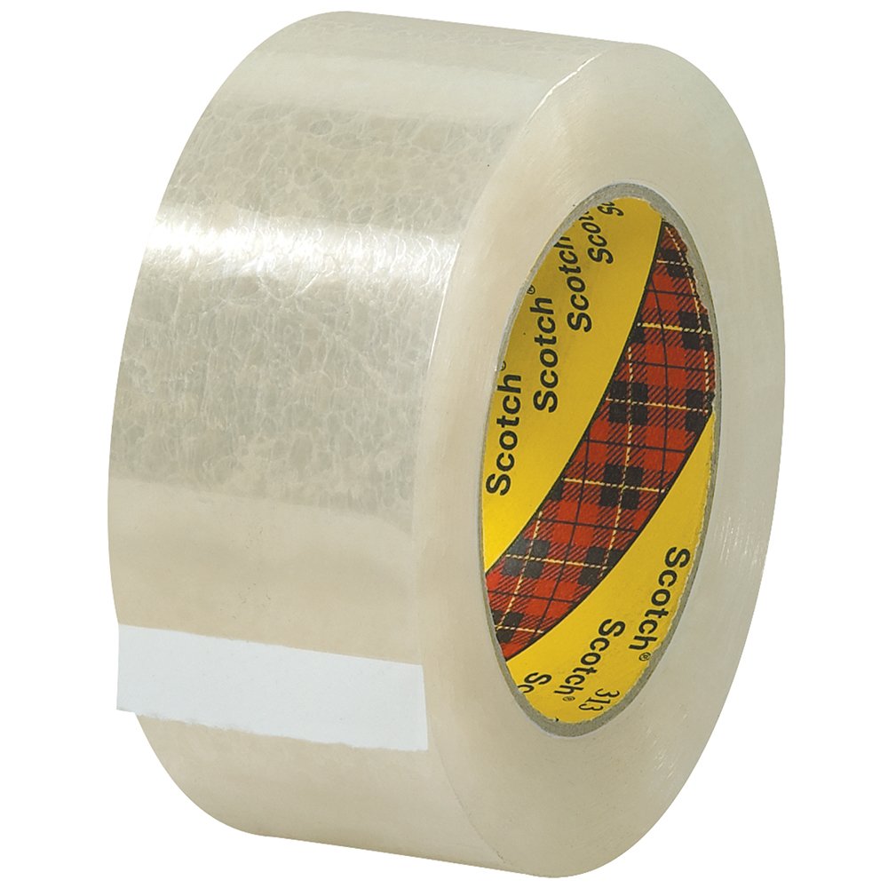 Carton Sealing Tape, 2&quot; x 1.9M x 110YD, White, Acrylic,