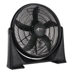 20&quot; Super-Circulator 3-Speed Tilt Fan, Plastic, Black