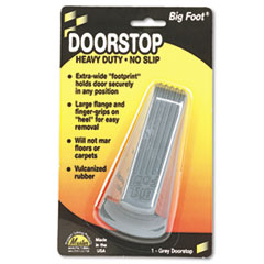 Big Foot Doorstop, No Slip Rubber Wedge, 2 1/4w x 4 3/4d