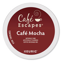 Caf Escapes Mocha K-Cups, 24/Box