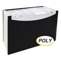 21-Pocket Stand-Up Design Expanding File, 12" Exp,