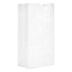 #20 Paper Grocery Bag, 40lb White, Standard 8 1/4 x 5