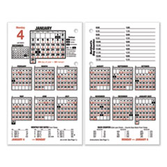 Burkhart&#39;s Day Counter Desk Calendar Refill, 4 1/2 x 7