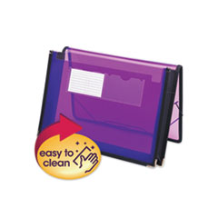 2 1/4" Expansion Wallet, Poly, Letter, Translucent