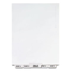 Avery-Style Legal Exhibit Bottom Tab Divider, Title: