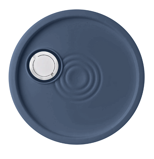 5 Gallon HDPE Cover, 90 Mil,  Blue, Tear Strip, Spout