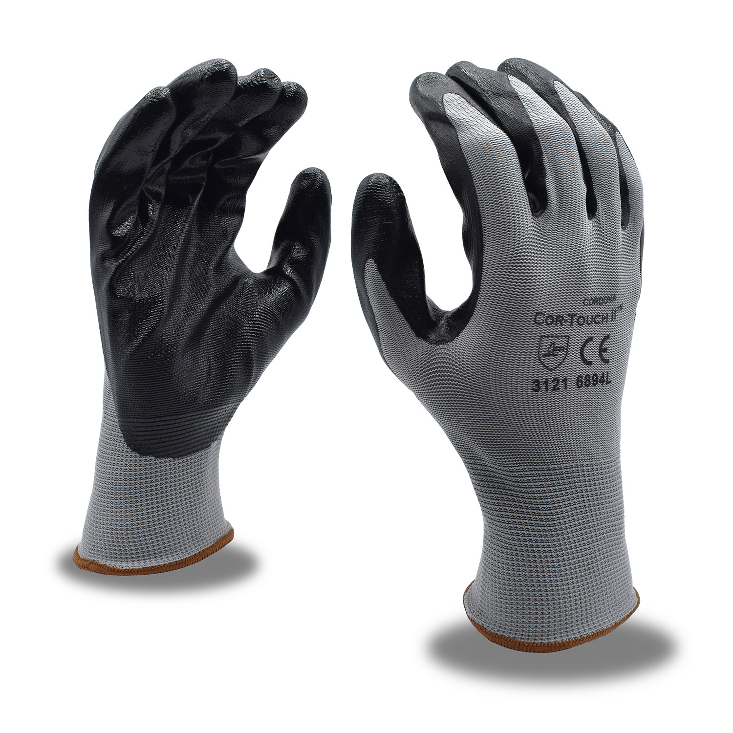 COR-TOUCH II 13-GAUGE, GRAY POLYESTER SHELL, BLACK FLAT