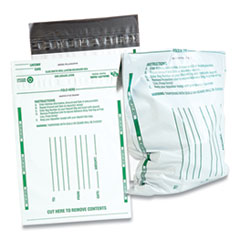 Poly Night Deposit Bags w/Tear-Off Receipt, 8.5 x