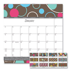 100% Recycled Bubbleluxe Wall Calendar, 12 x 12, 2019
