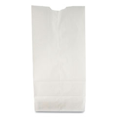 #10 Paper Grocery Bag, 35lb White, Standard 6 5/16 x 4