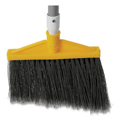 Angled Large Brooms, Poly Bristles, 48 7/8&quot; Aluminum