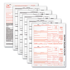1099-INT Tax Forms, 5-Part, 5 1/2 x 8, Inkjet/Laser, 24/Pac