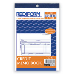 Credit Memo Book, 5 1/2 x 7 7/8, Carbonless Triplicate,